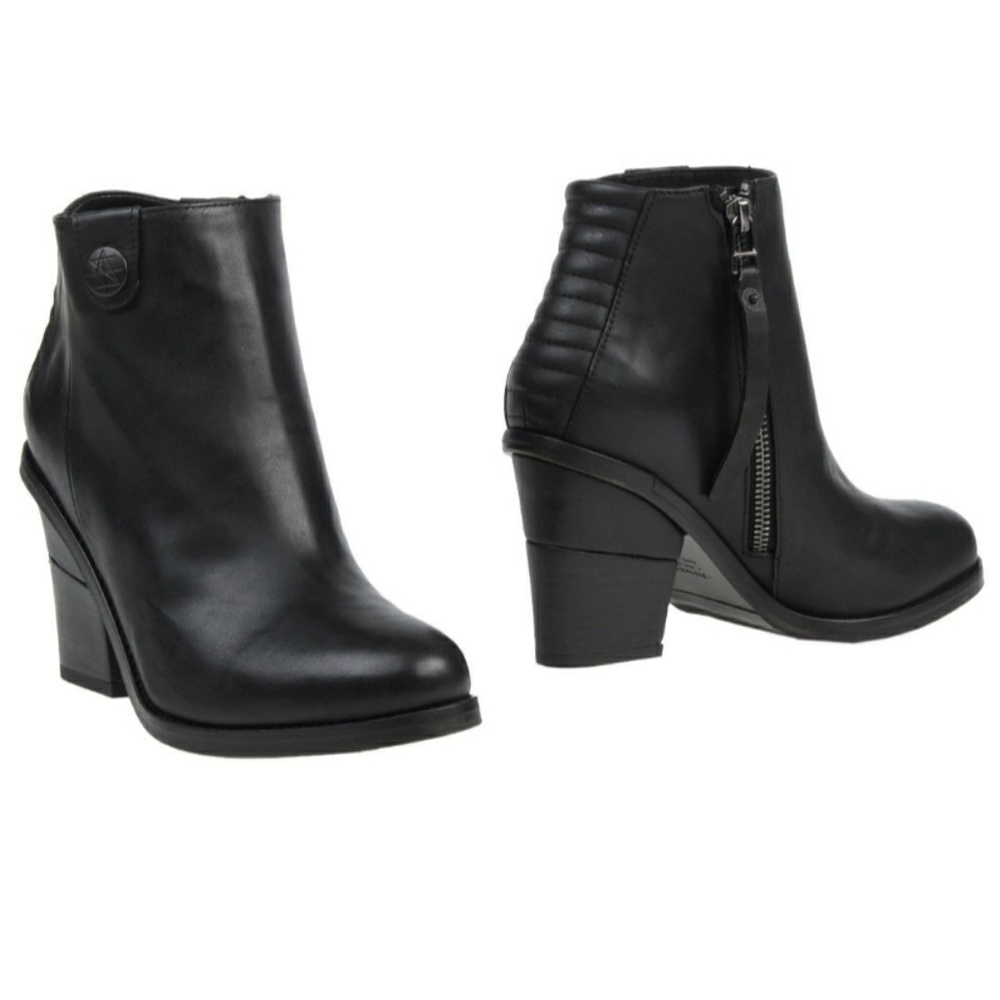 Hot Biker Leather Ankle Boots